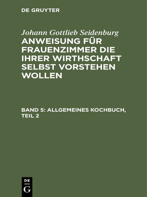cover image of Allgemeines Kochbuch, Teil 2